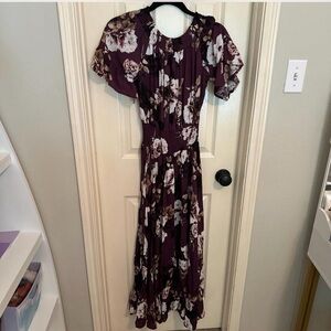 Jaase Plum Floral Maxi Dress